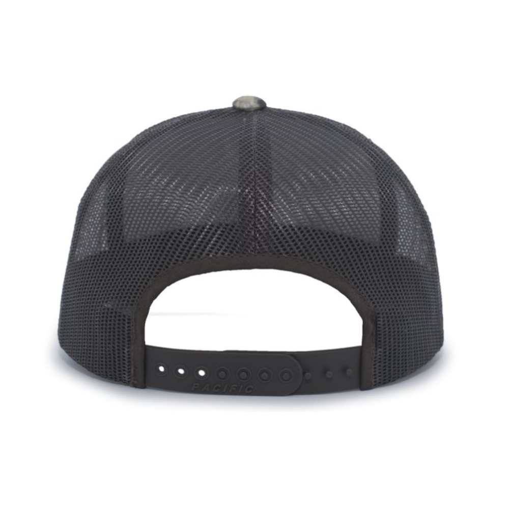 Camo Snapback Trucker Cap w/Foundation Leather Patch