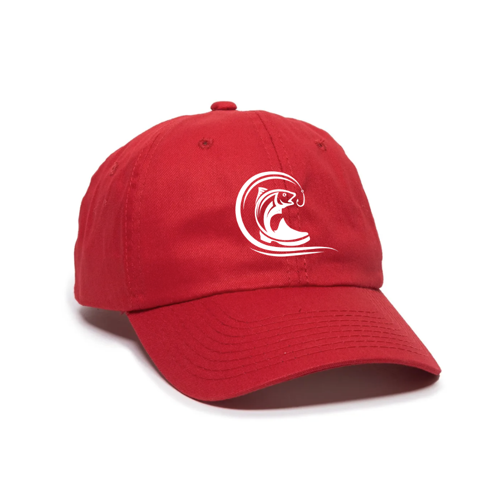 Red Unstructured Hat