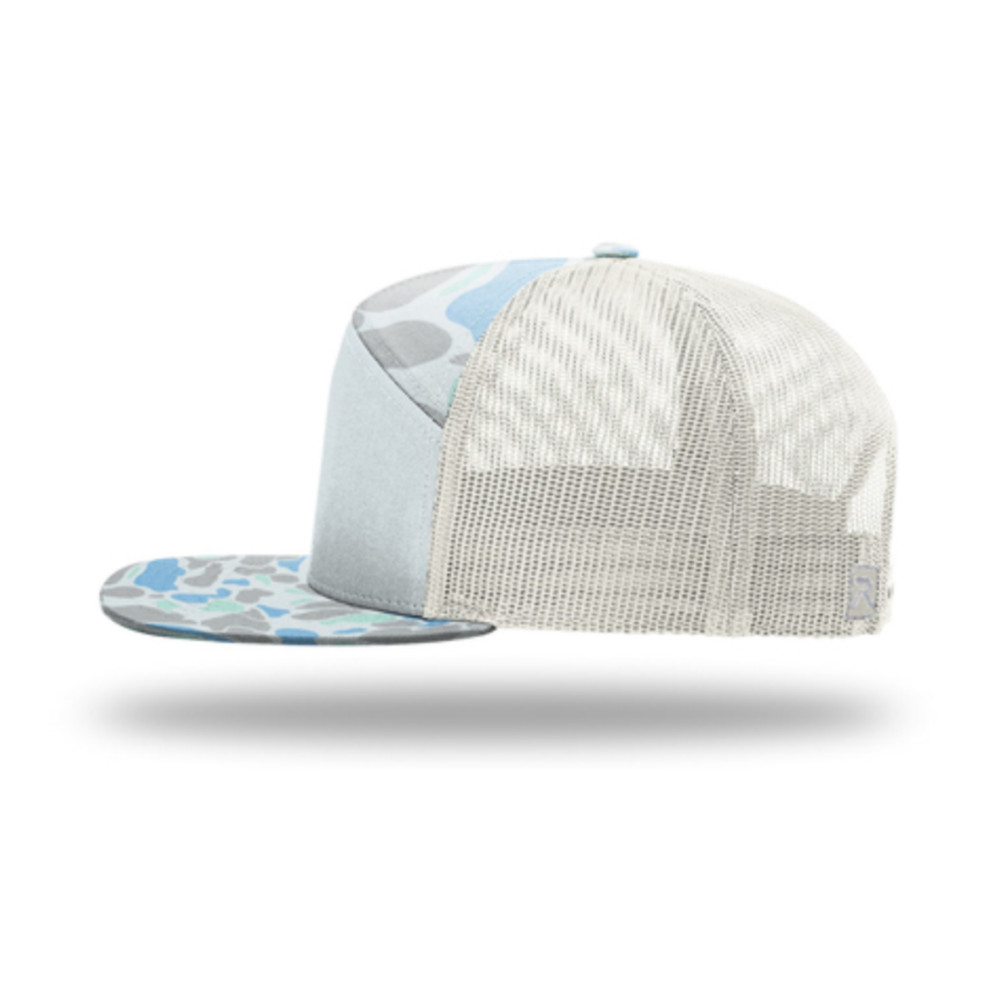 Saltwater Duck Camo/Ice Grey 7 Panel Hat