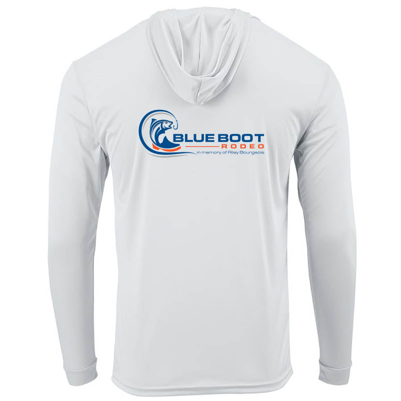 White Long Sleeve Hoodie - Dry Fit
