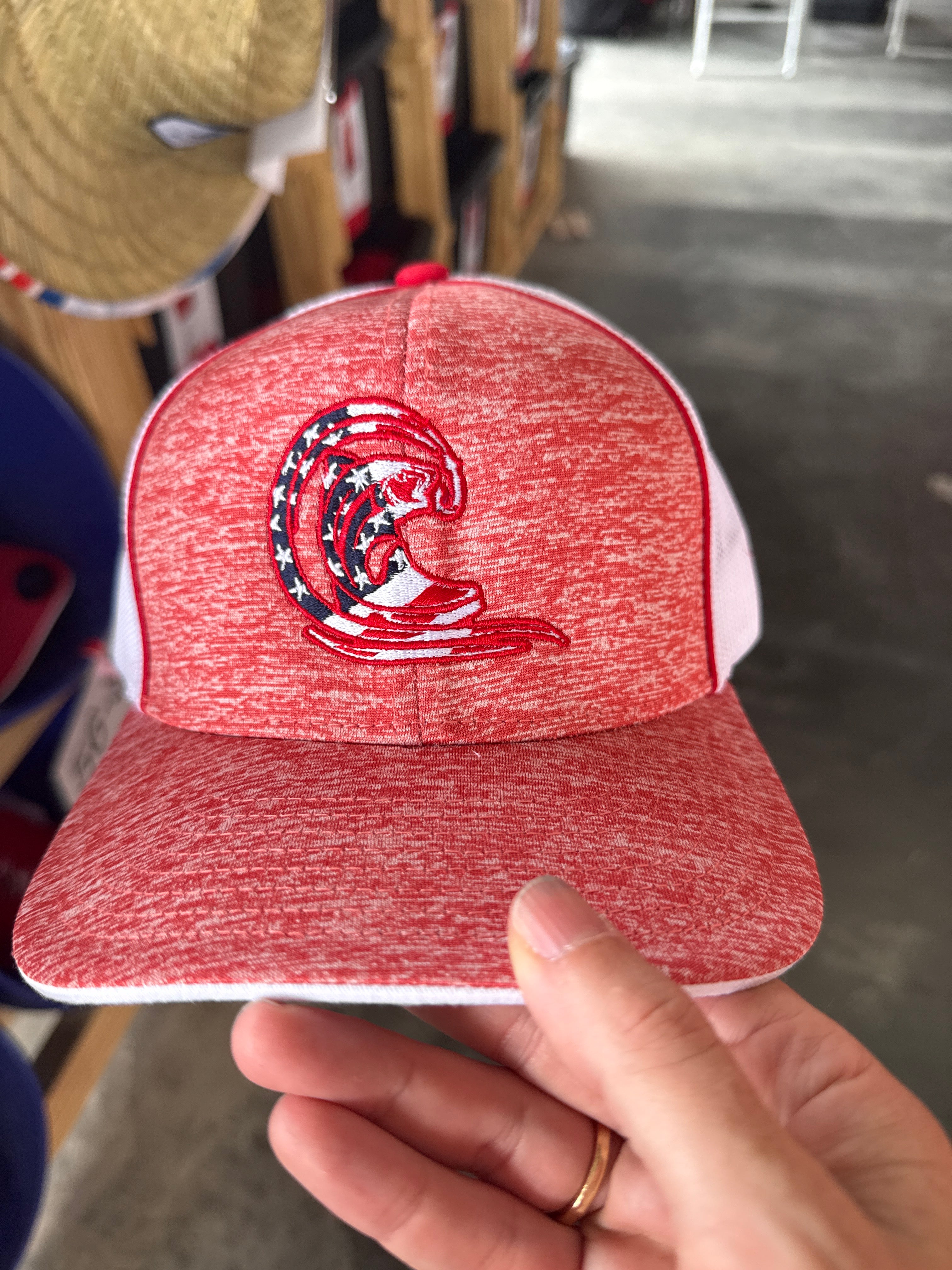 Red Heather Structured Hat