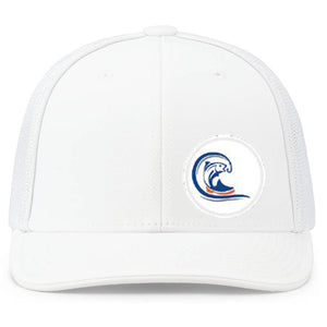 White Structured Hat with PVC Patch