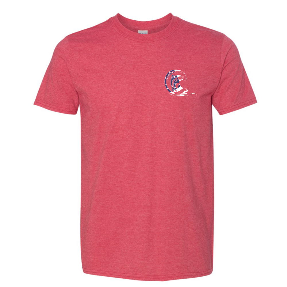 Red Short Sleeve Cotton Shirt