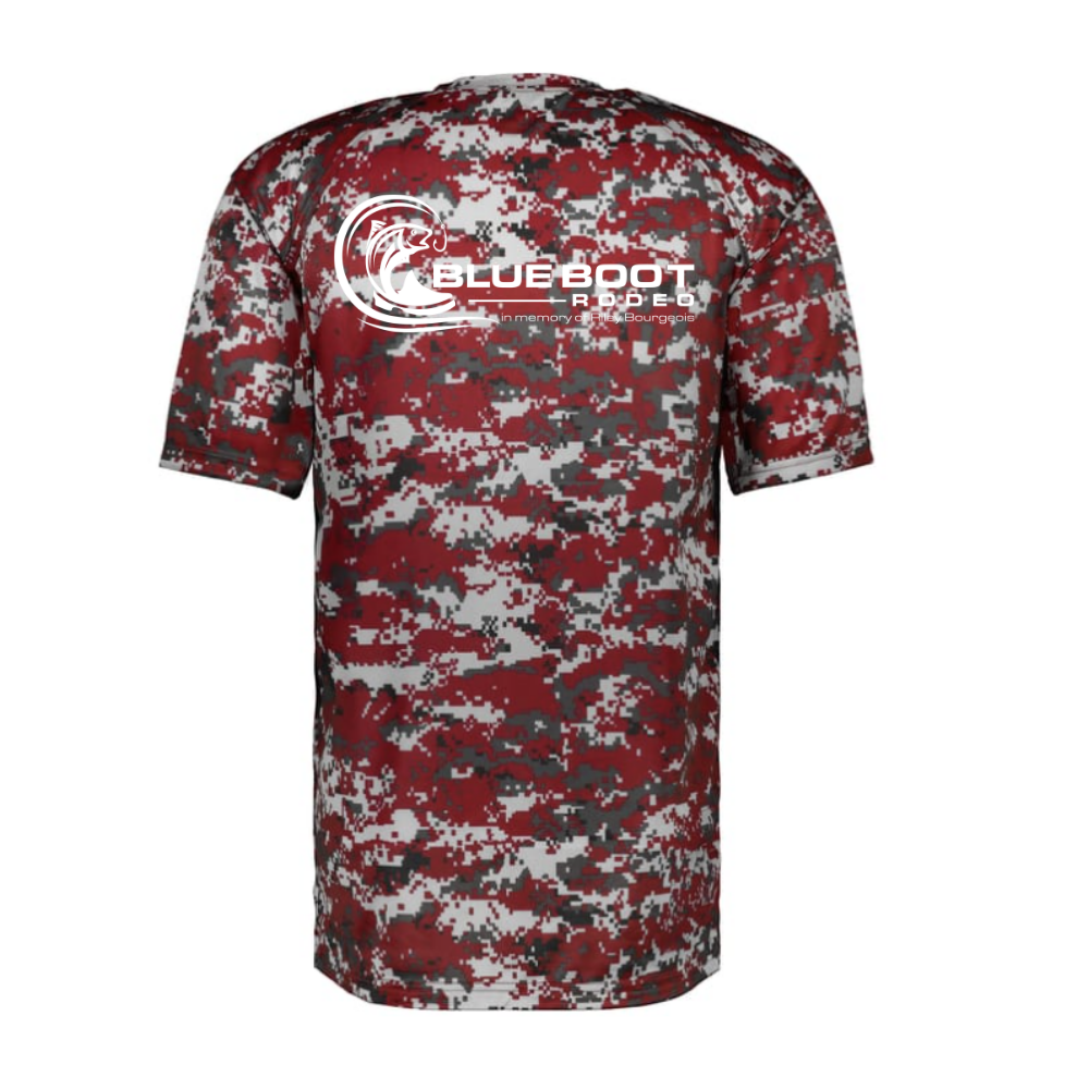 Red Digital Camo Short Sleeve Dri-Fit