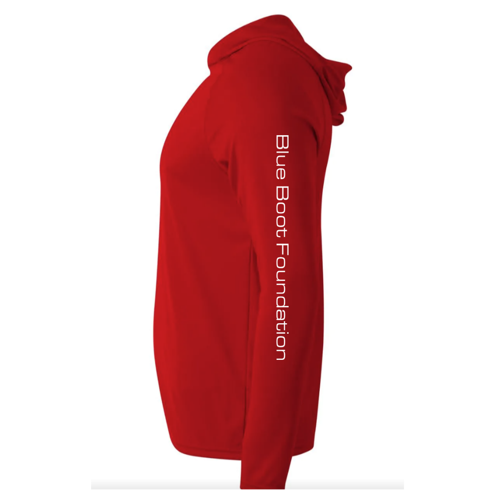 Red Long Sleeve Hoodie Dri-Fit Shirt