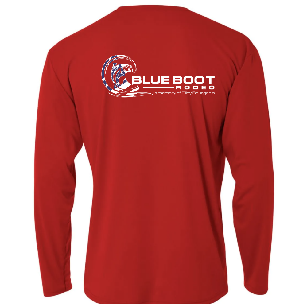 Red Long Sleeve Dri-Fit Shirt