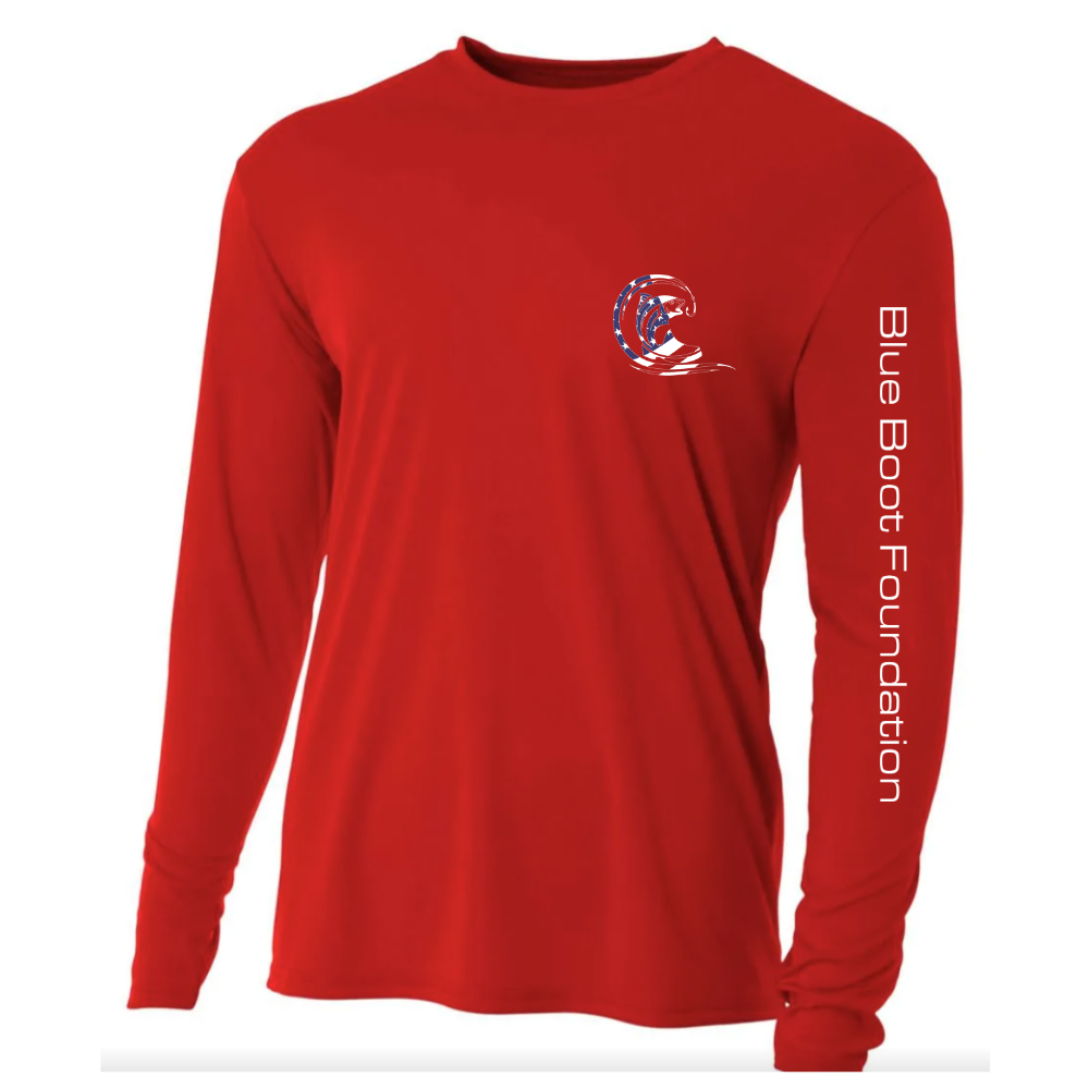 Red Long Sleeve Dri-Fit Shirt