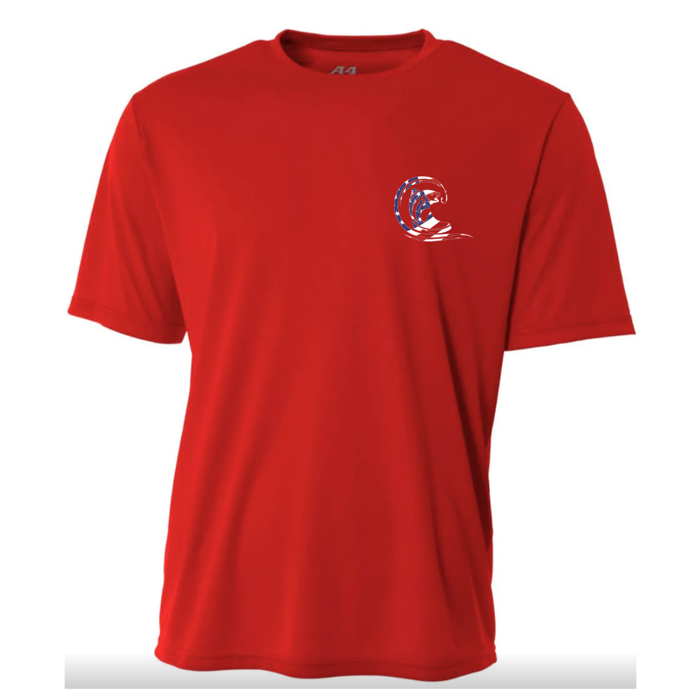 Youth Red Short Sleeve Dri-Fit Shirt
