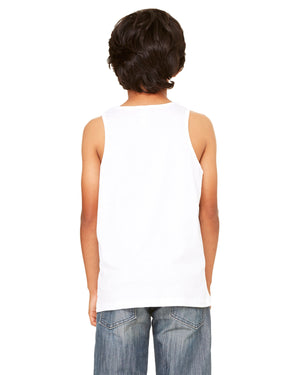 Youth White Cotton Tank Top