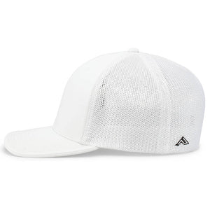 White Structured Hat with PVC Patch